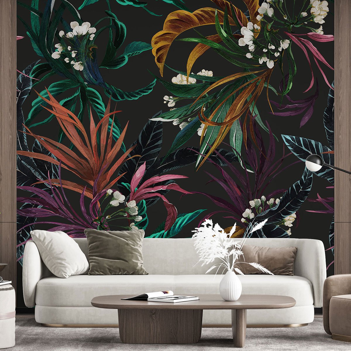 Papier peint panoramique - Fleurs tropicales