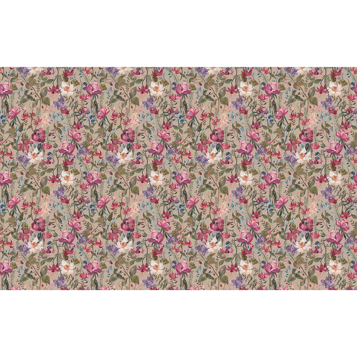 Papier peint panoramique - Motif Fleurs