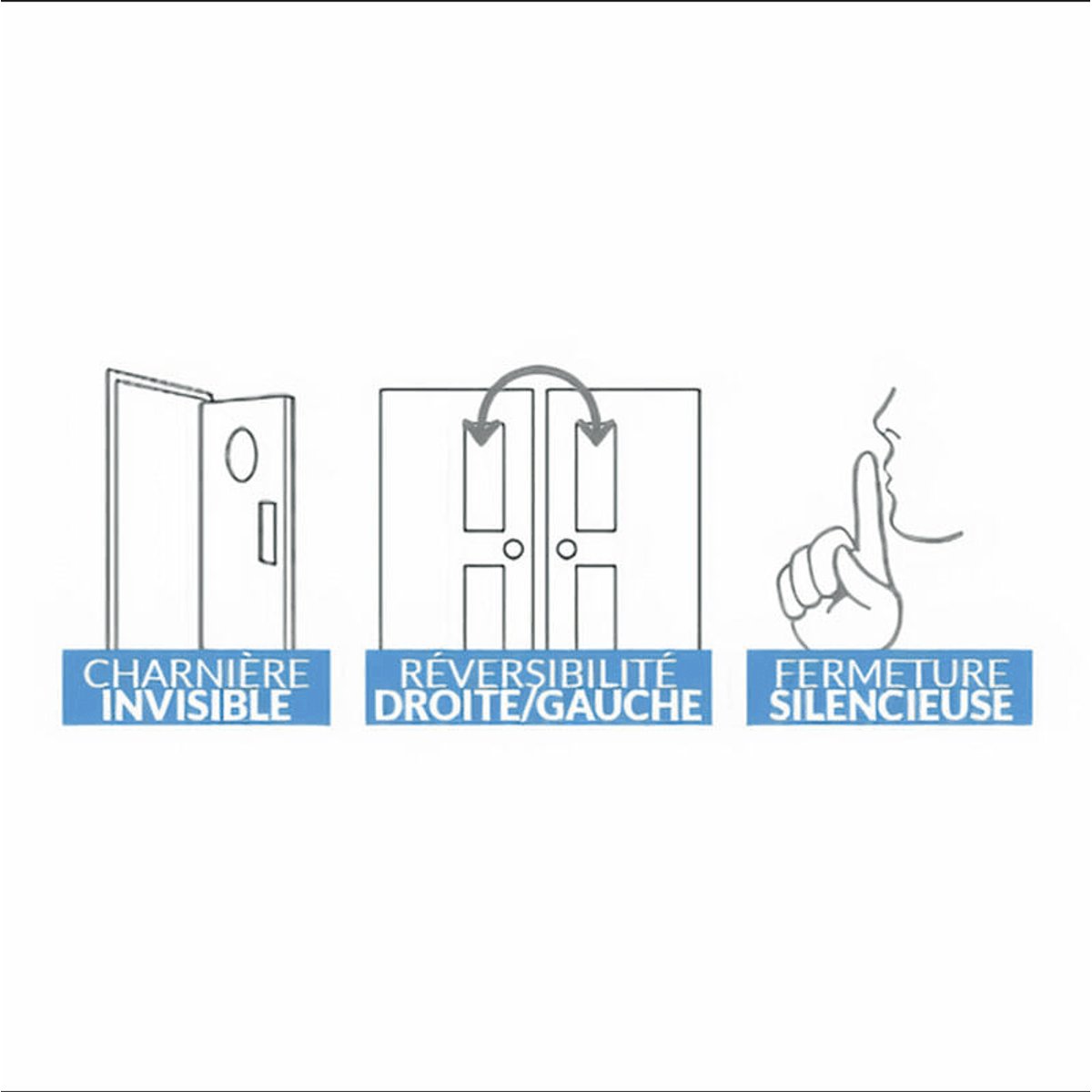 Bloc-porte Miro - Chêne blanc