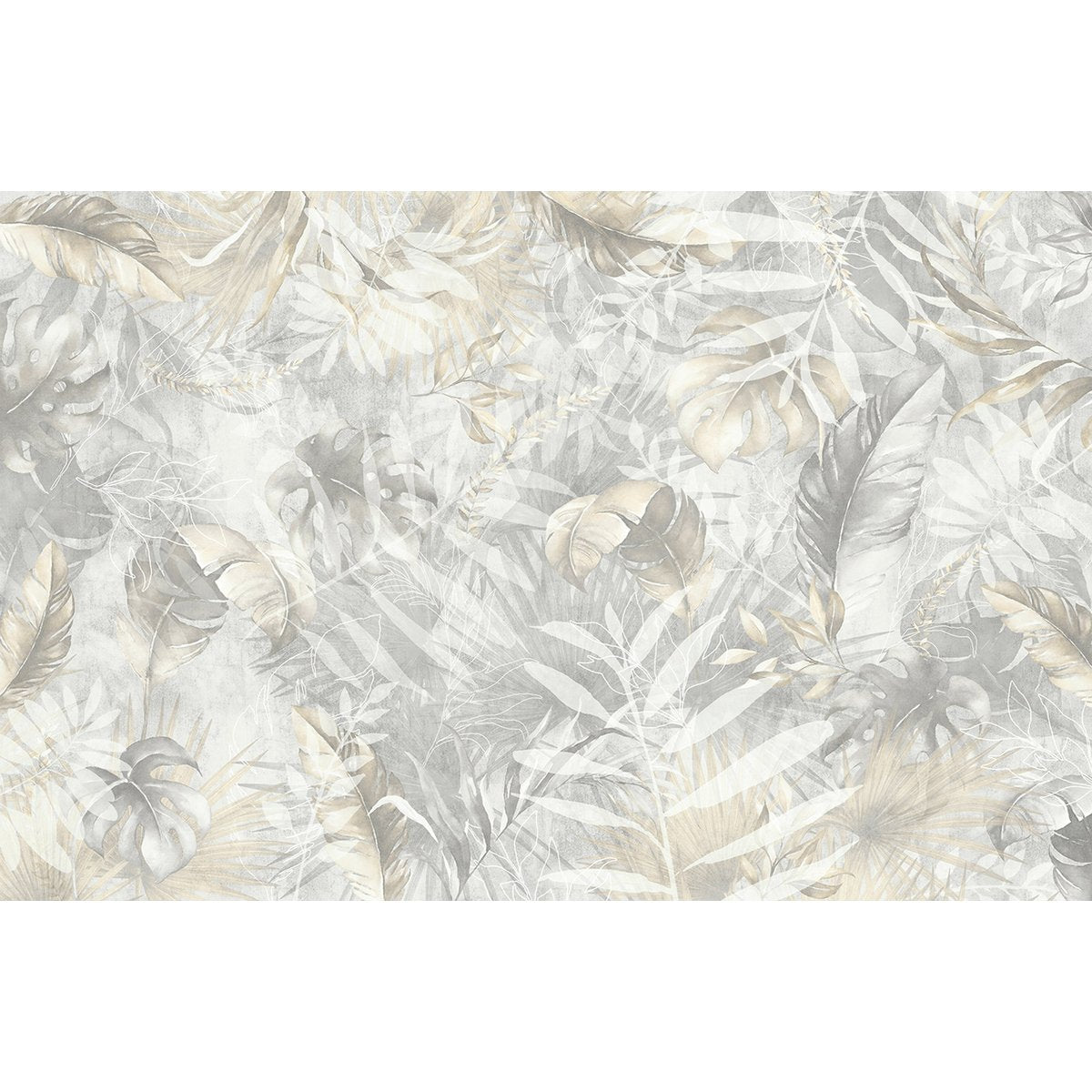 Papier peint panoramique - Feuilles Tropicales