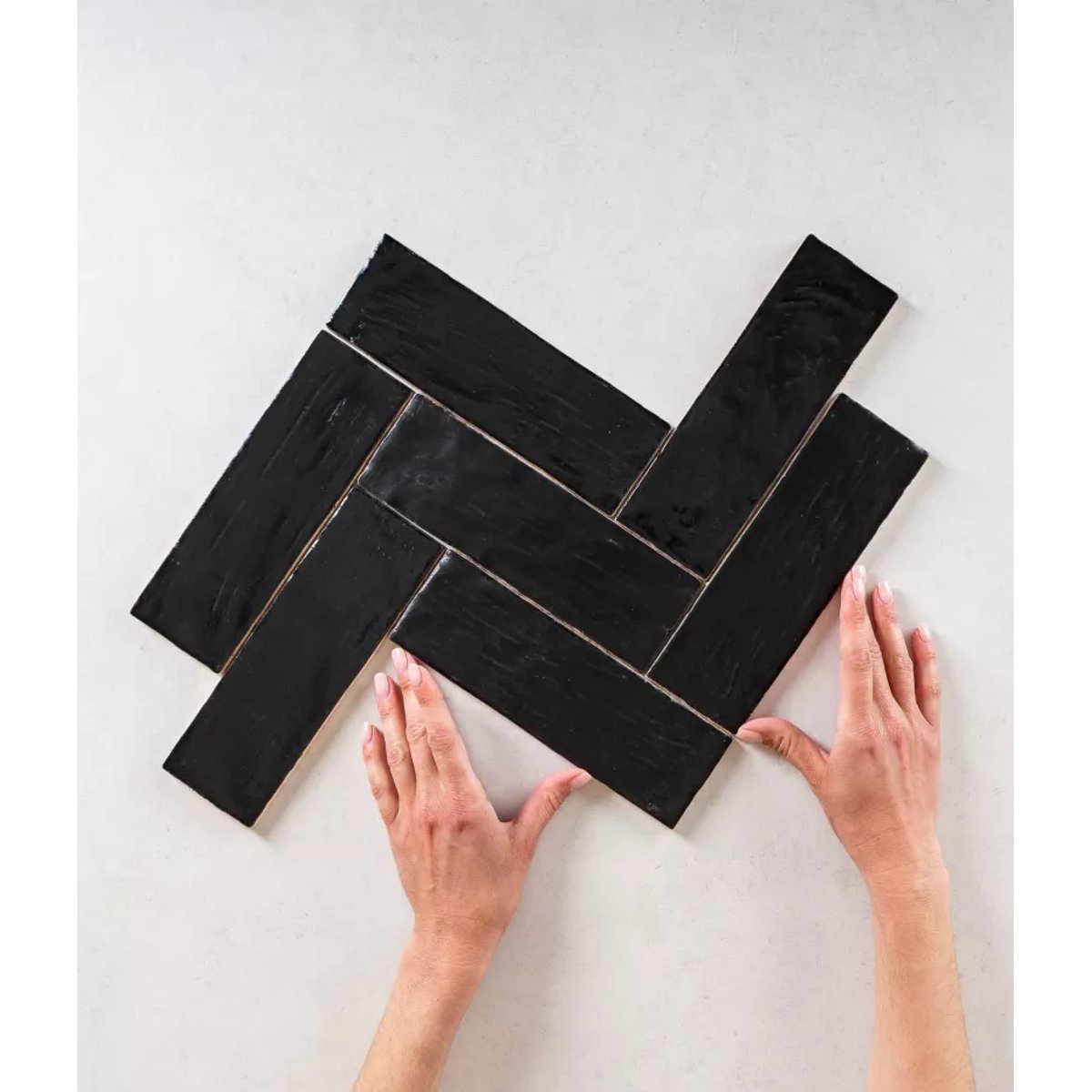 Faience Effet Zellige Noir MALLORCA Black
