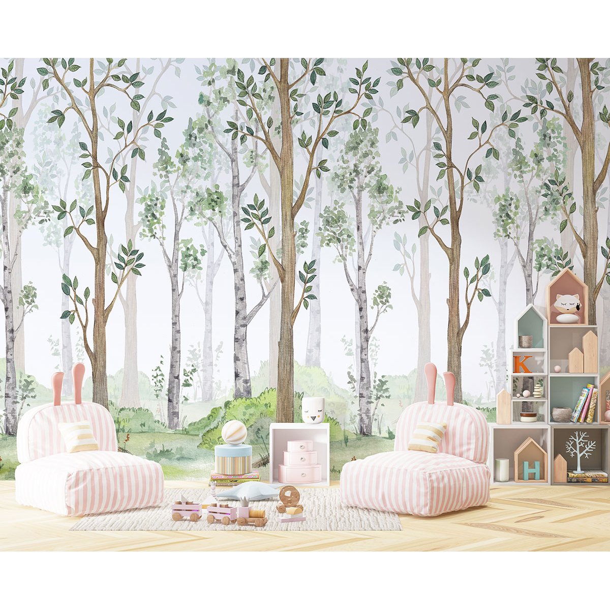 Papier peint panoramique Enfants - Forêt