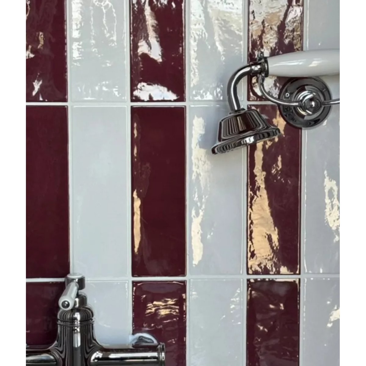 Carrelage Zellige Bordeaux VILLAGE Aubergine