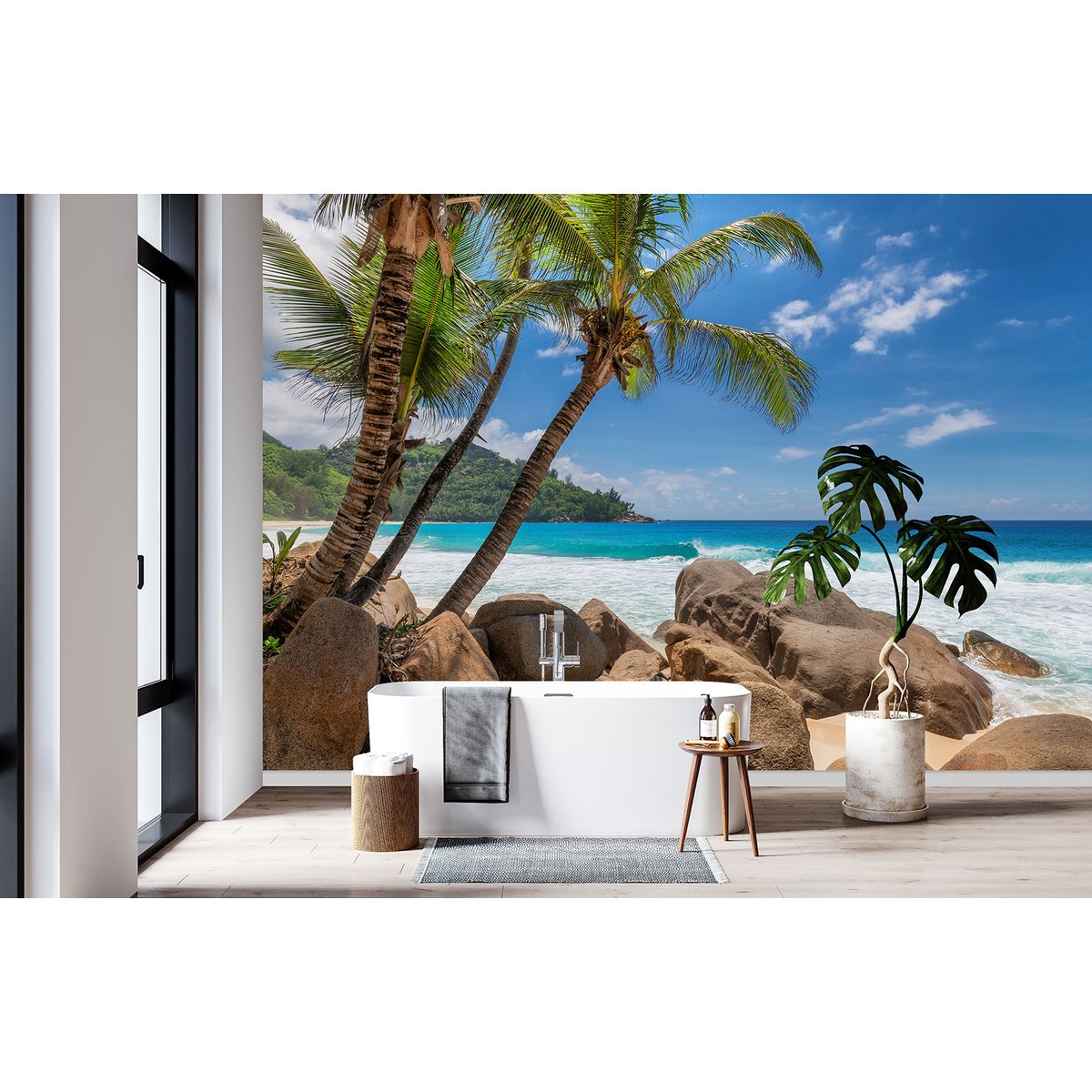 Papier peint panoramique - Plage Cocotiers