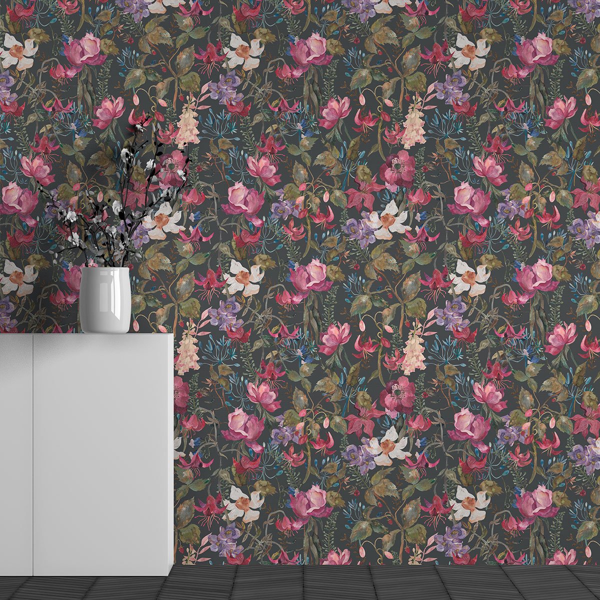 Papier peint panoramique - Motif Fleurs