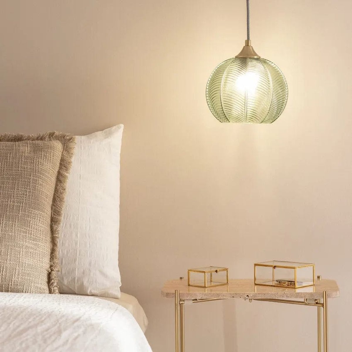 Suspension en Verre Vintage