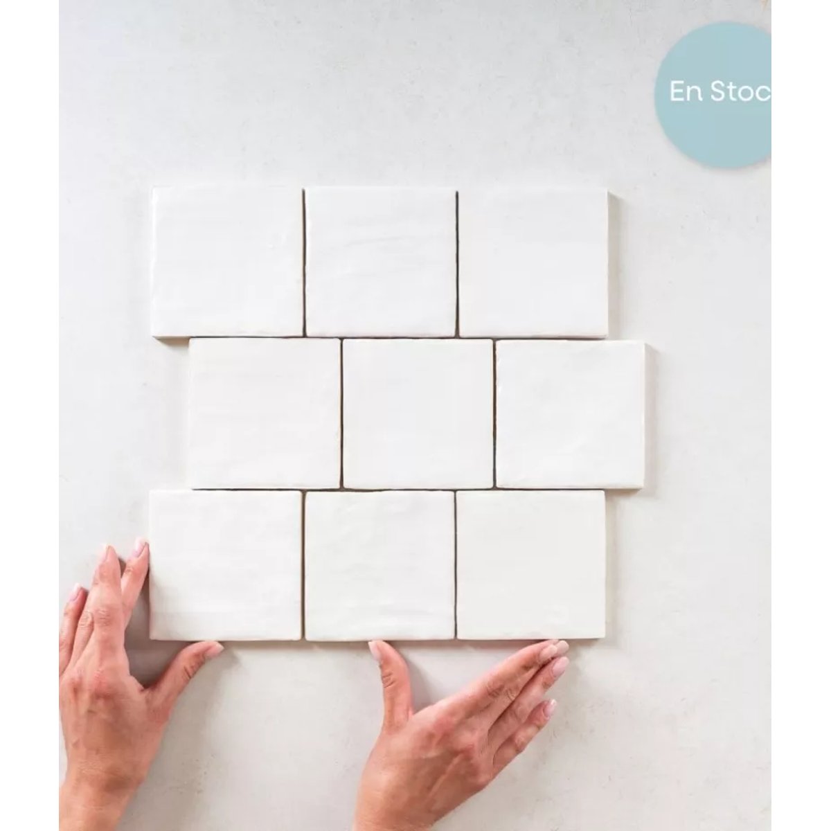 Faience Effet Zellige Blanc MALLORCA White