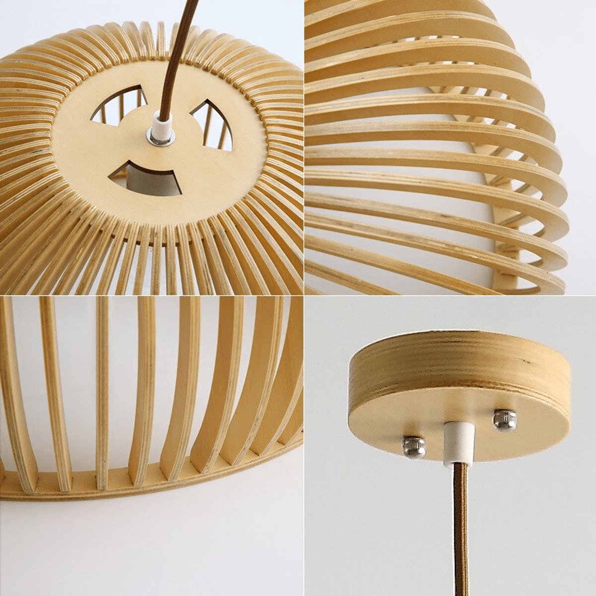 Suspension Bois Naturel