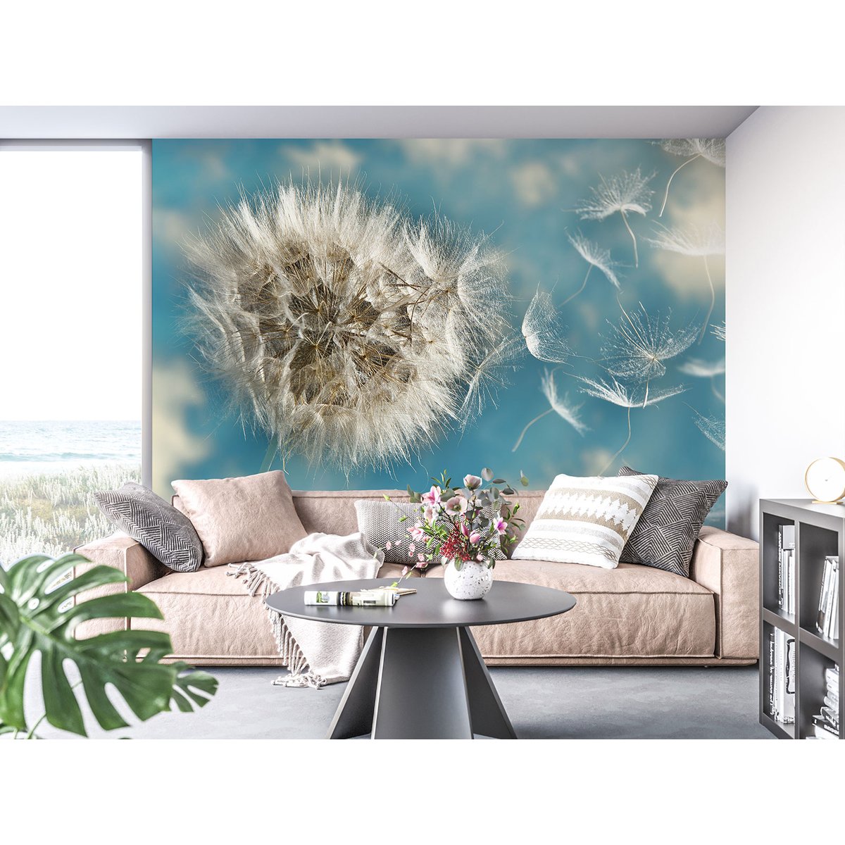 Papier peint panoramique - Pissenlit Effet 3D