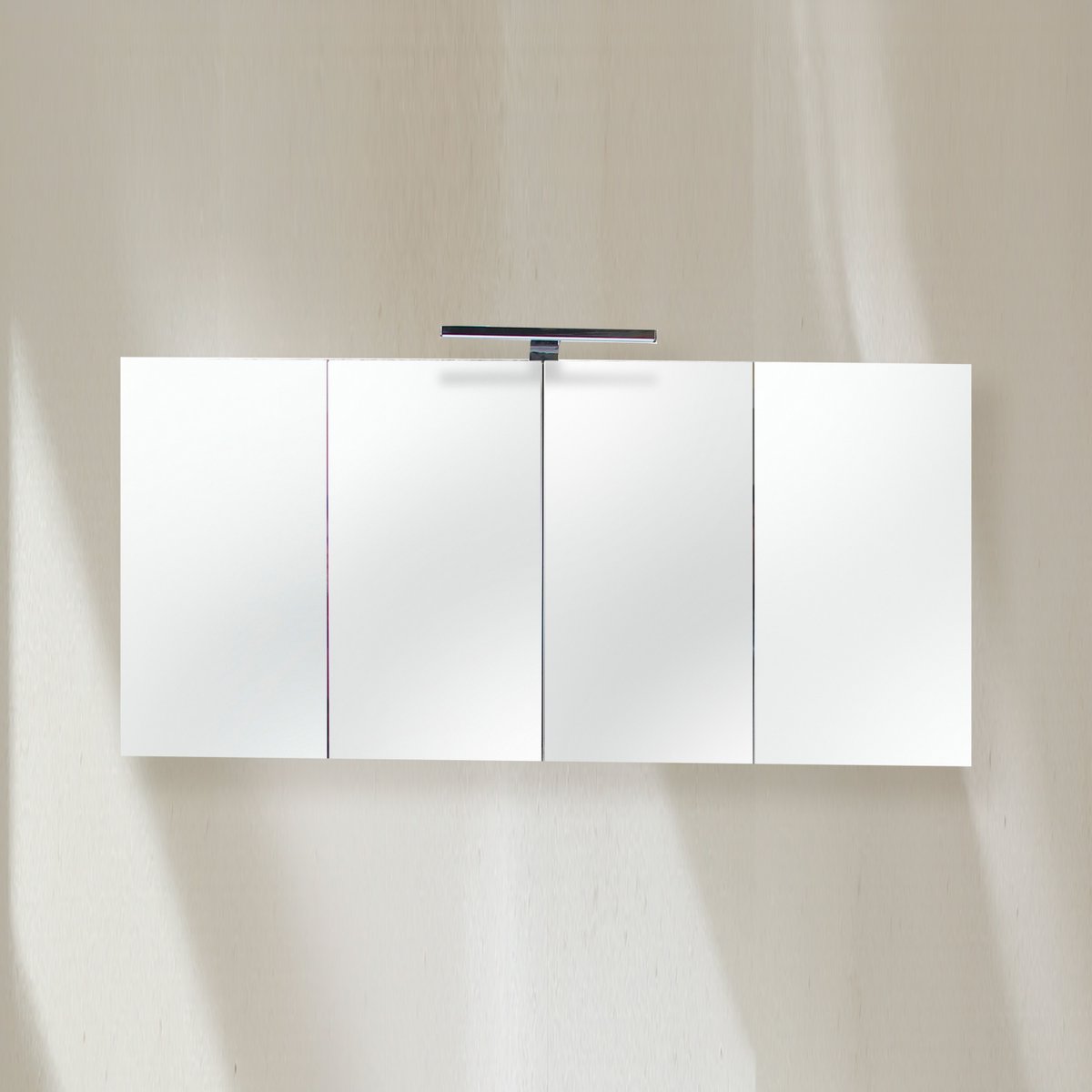Armoire de toilette avec miroir chêne californien naturel Aquazur
