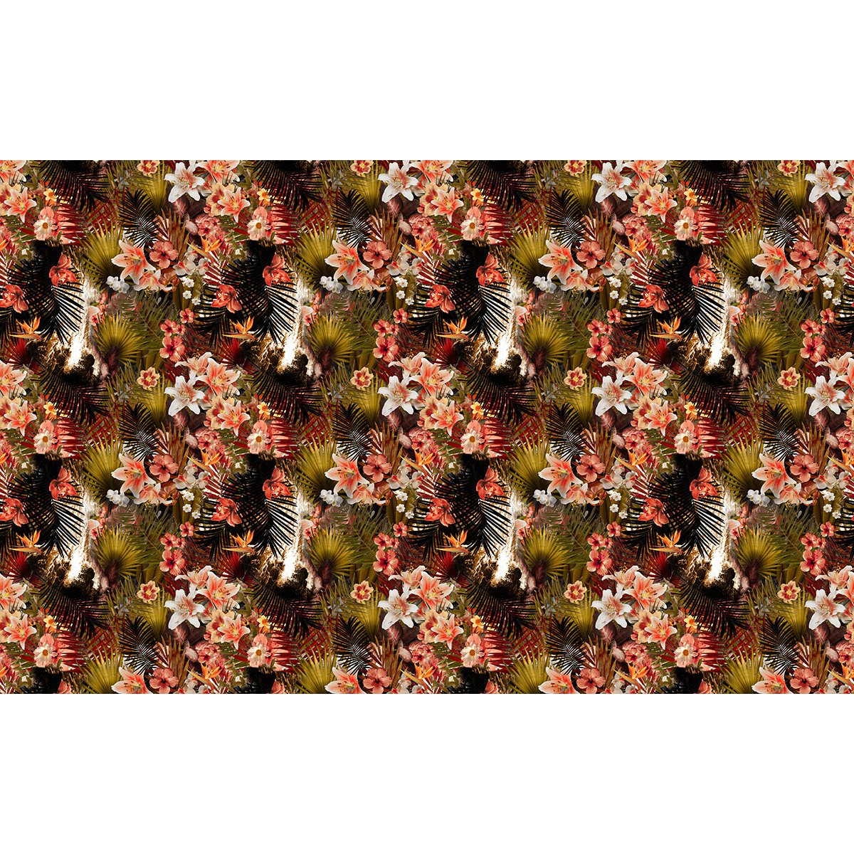 Papier peint panoramique - Motif Fleurs