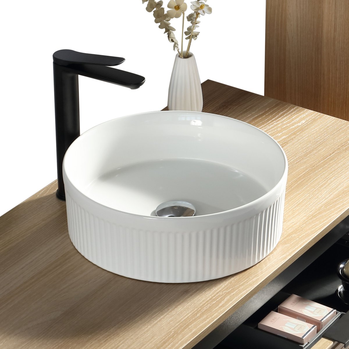 Ensemble salle de bain 120 cm chêne clair Aqualinea