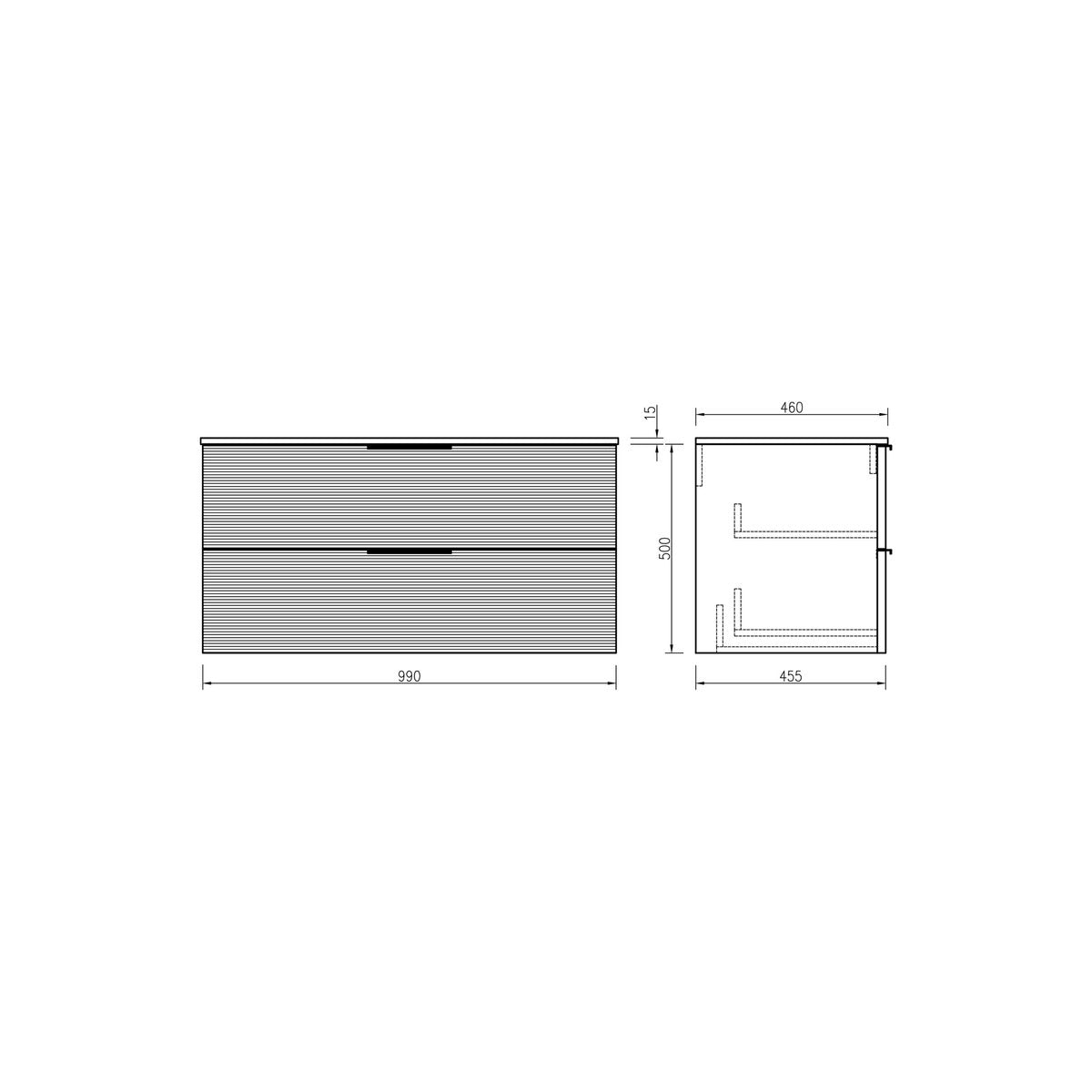Colonne de salle de bain 160 cm chevron aspect chêne Aquapunto
