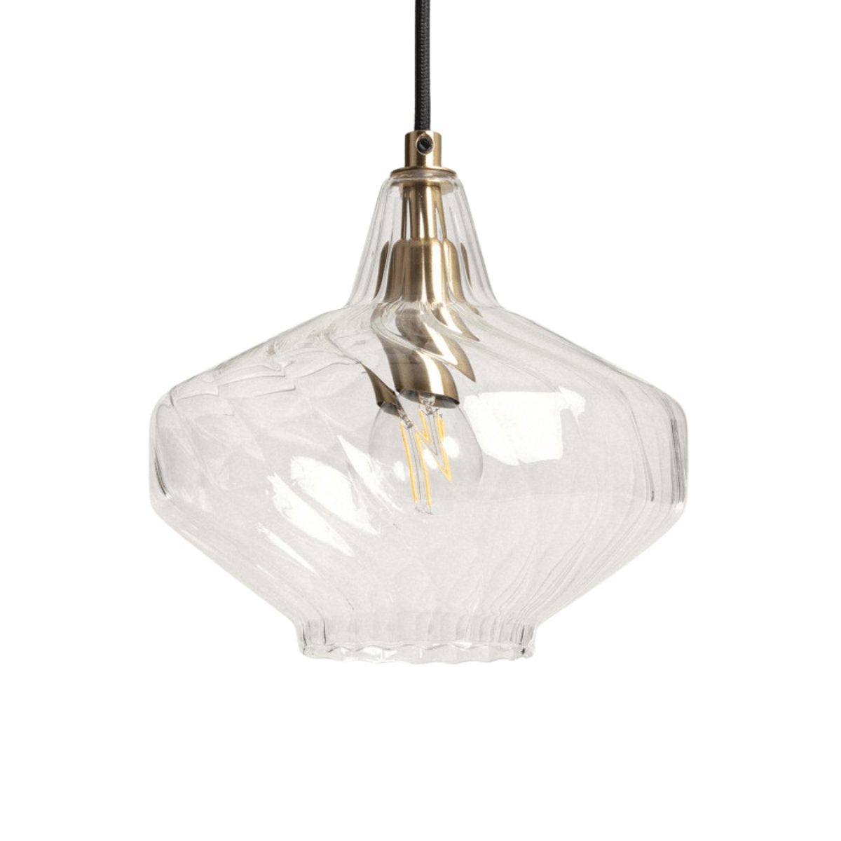 Suspension en Verre Transparent