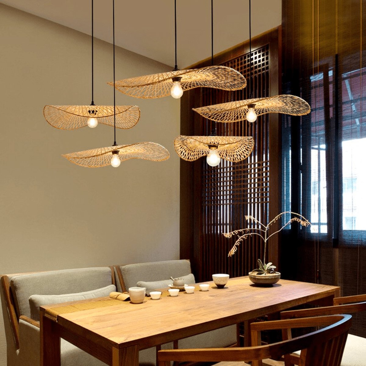 Suspension Libellule Bambou