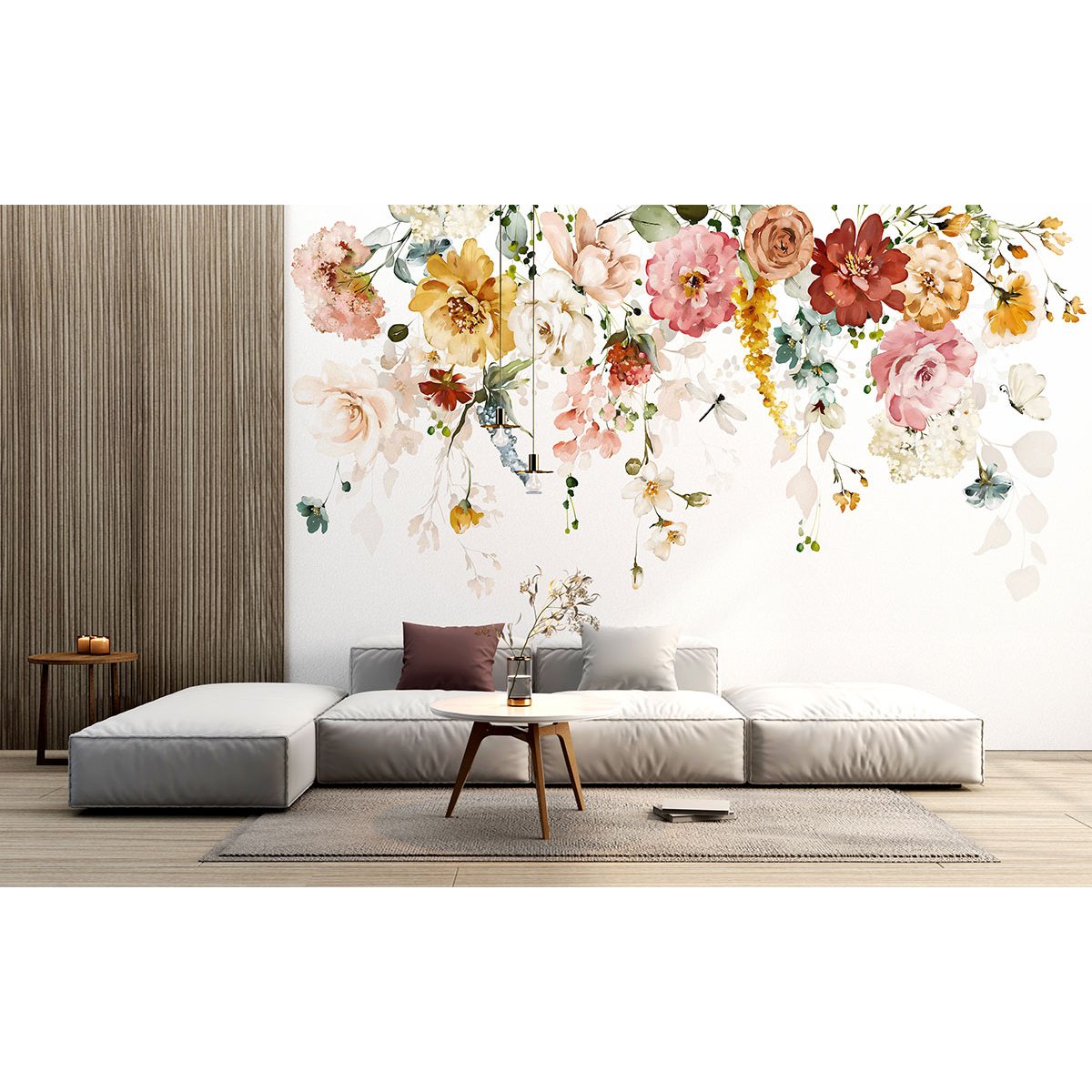 Papier peint panoramique - Fleurs