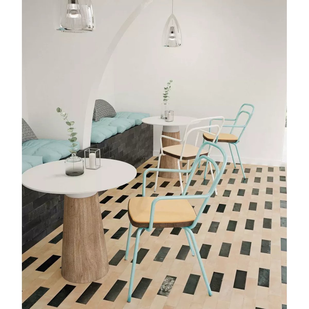 Carrelage intérieur Effet Zellige Noir BEJMAT Ebony