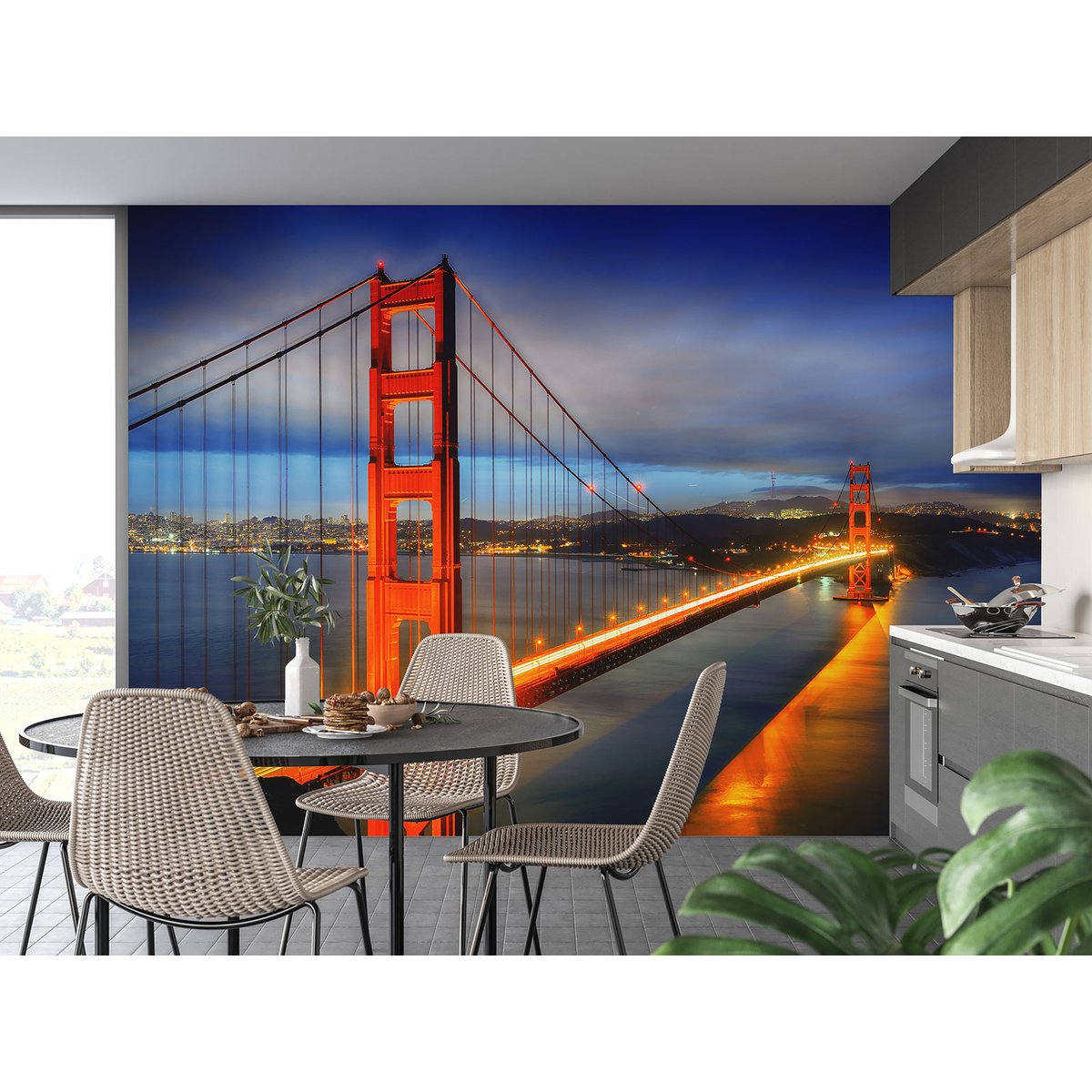 Papier peint panoramique - Pont Golden Gate