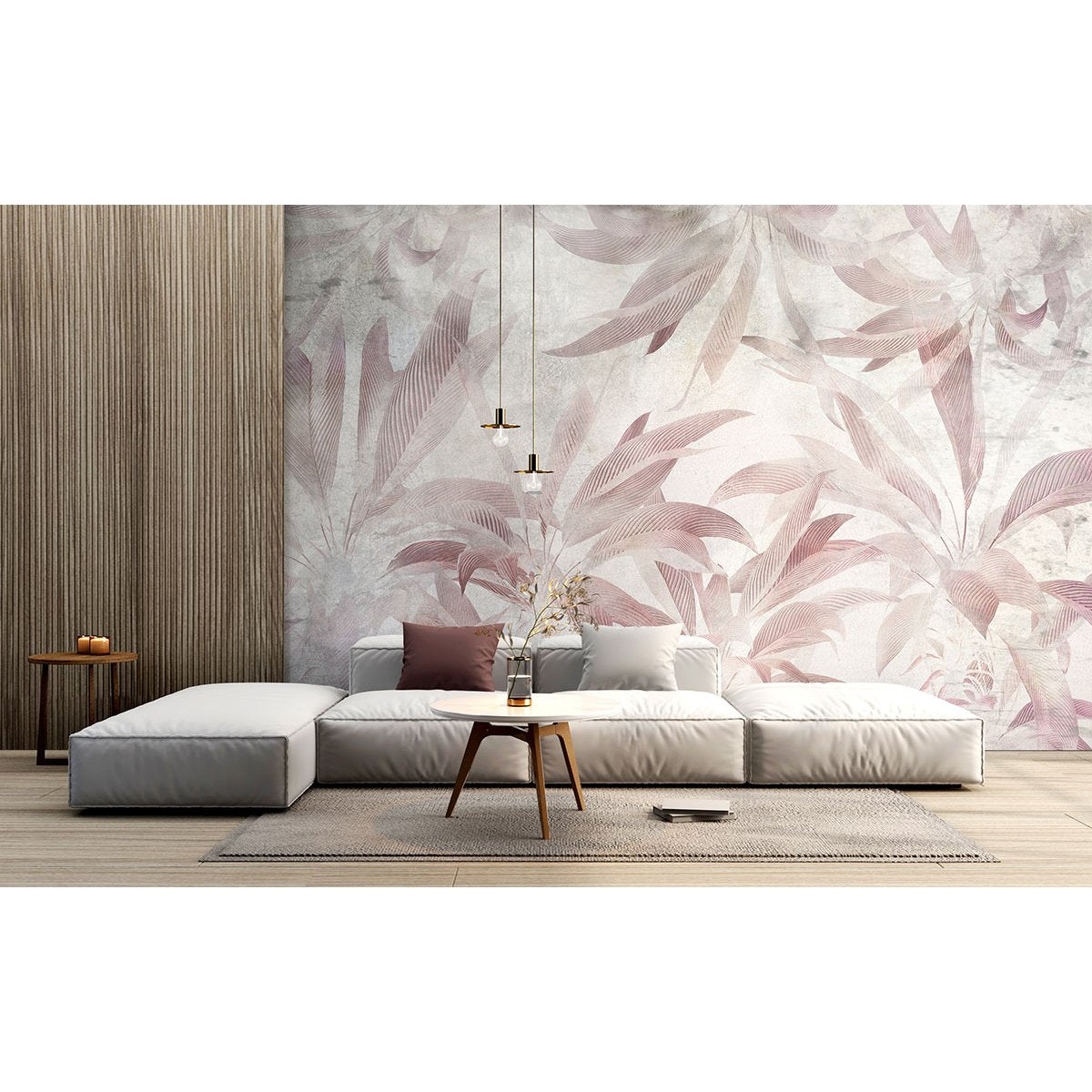 Papier peint panoramique - Feuilles tropicales