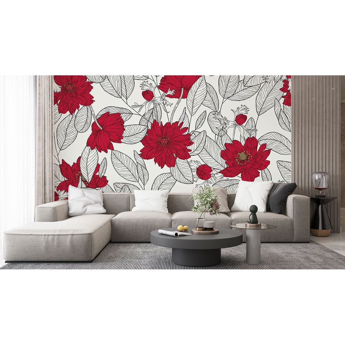 Papier peint panoramique - Fleurs