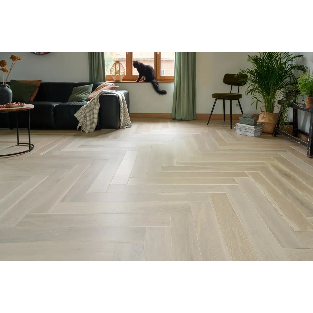 Parquet massif bâton rompu chêne salin - Larg. 12,5 cm