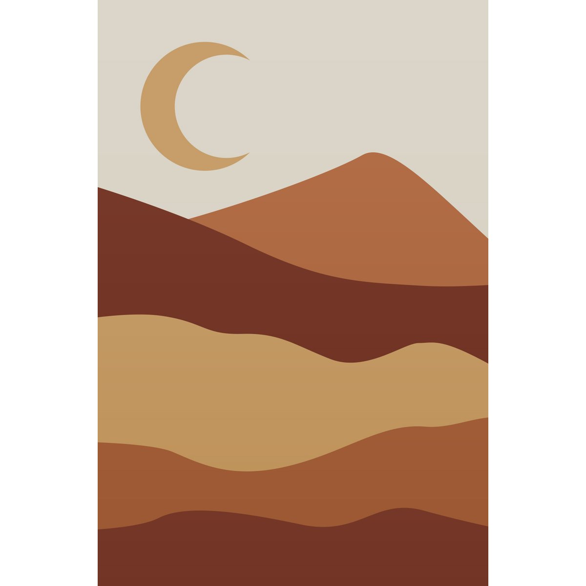 Papier peint panoramique - Paysage Boho