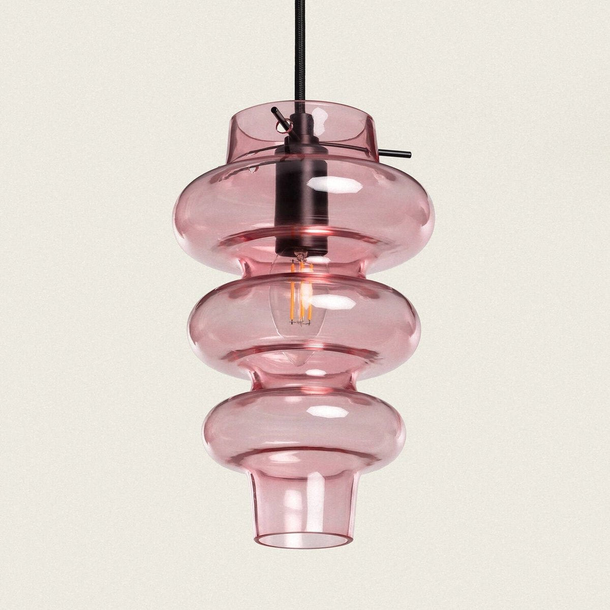 Suspension Verre Rose