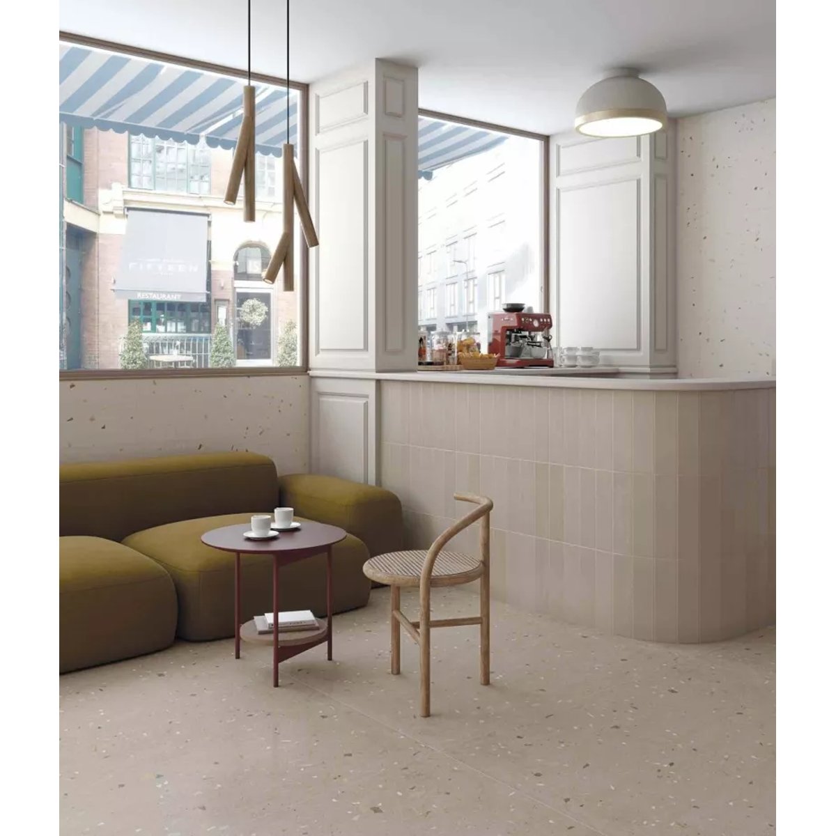 Carrelage Effet Terrazzo CROCCANTE 120x120 Avellana