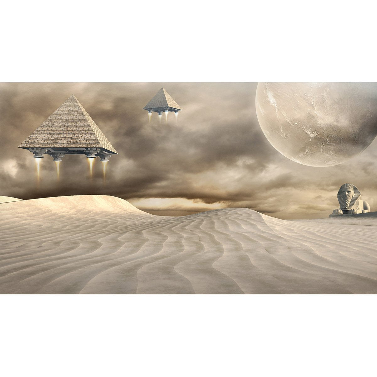 Papier peint panoramique - Sphinx Pyramides