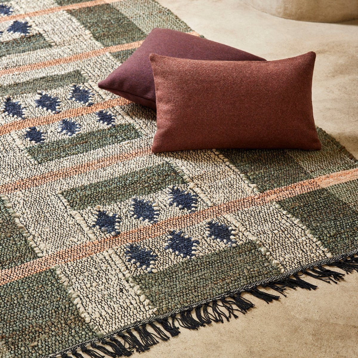 Tapis de sol ANDONI vert et bleu