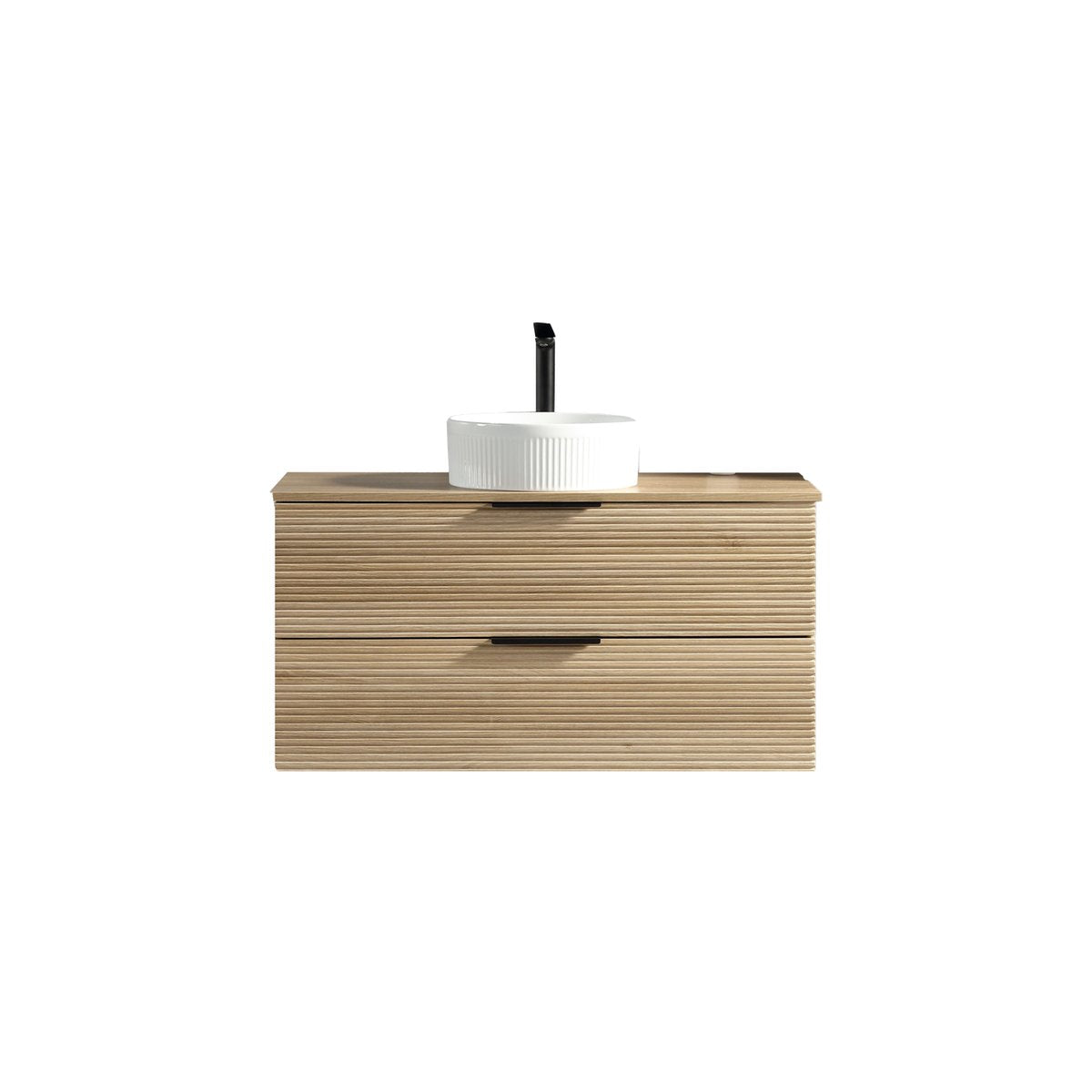 Meuble 120 cm chêne clair Aqualinea