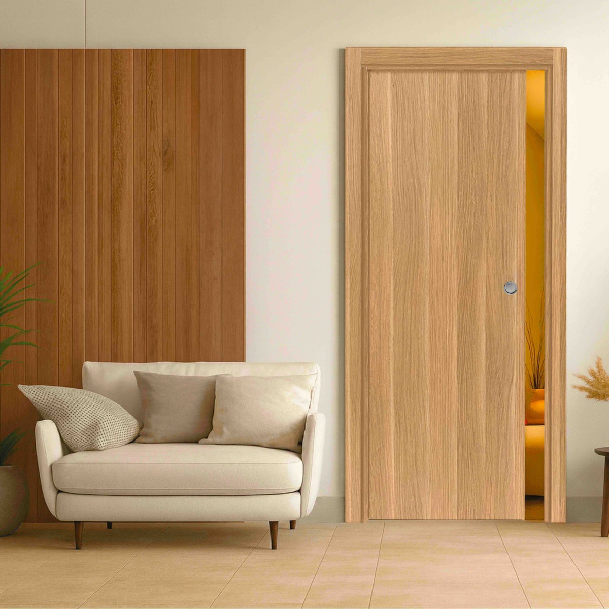 Porte coulissante cloison Matild sans serrure
