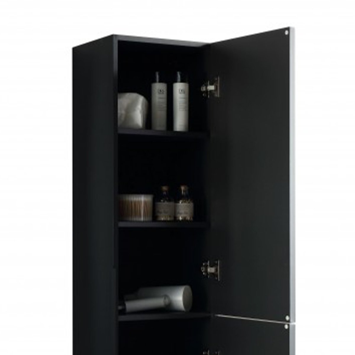 Colonne de salle de bain 160 cm noir Aqualinea