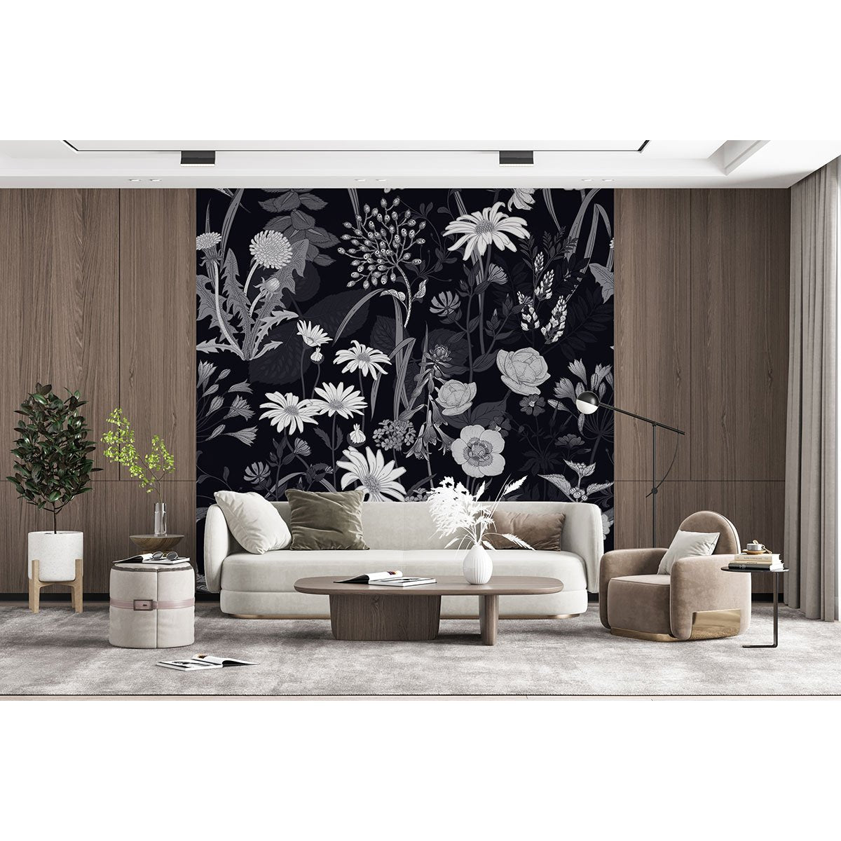 Papier peint panoramique - Fleurs