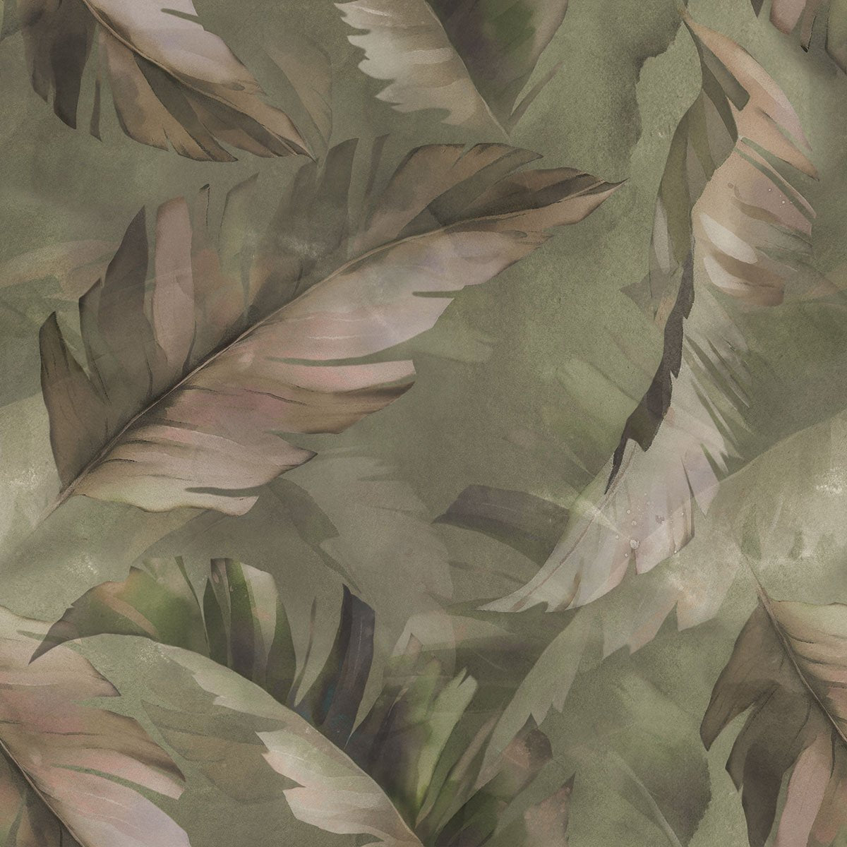 Papier peint panoramique - Feuilles