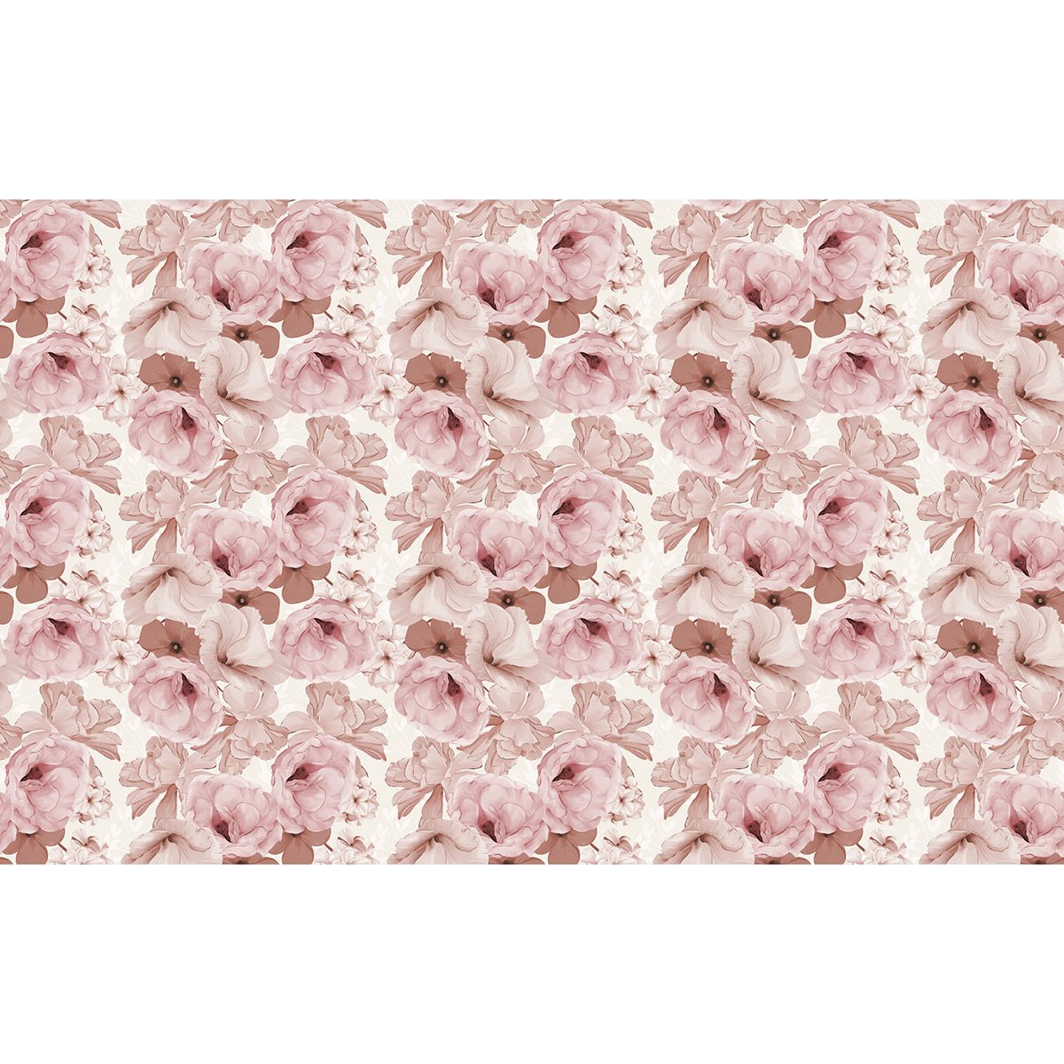 Papier peint panoramique - Motif Fleurs