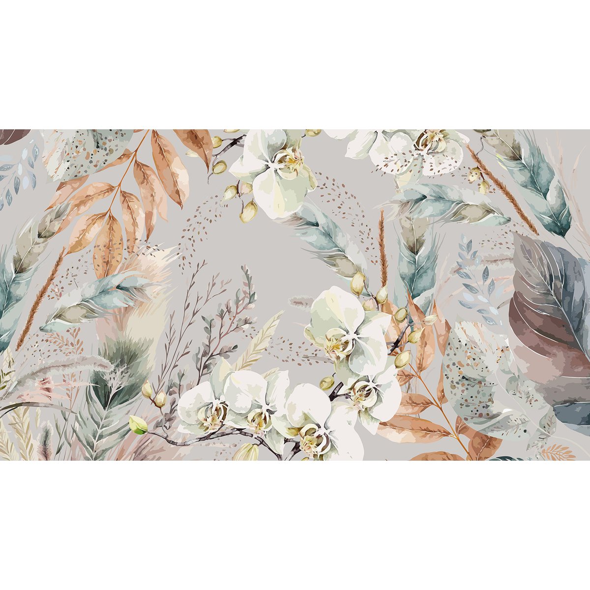 Papier peint panoramique - Fleurs