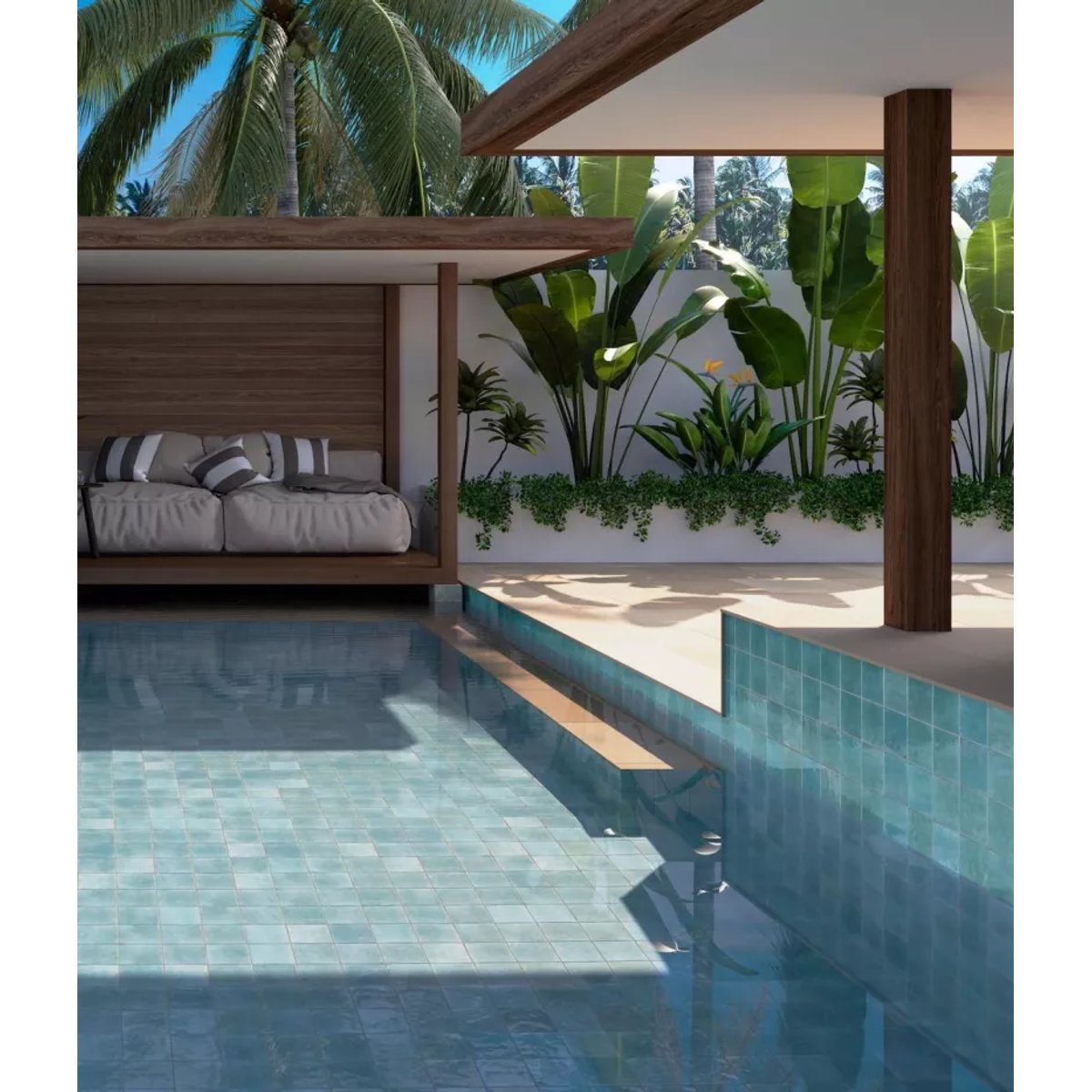 Carrelage Zellige Bleu Ciel AGADIR Agua