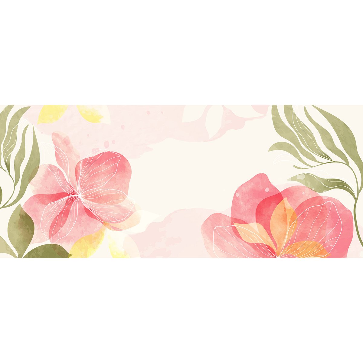 Papier peint panoramique - Fleurs