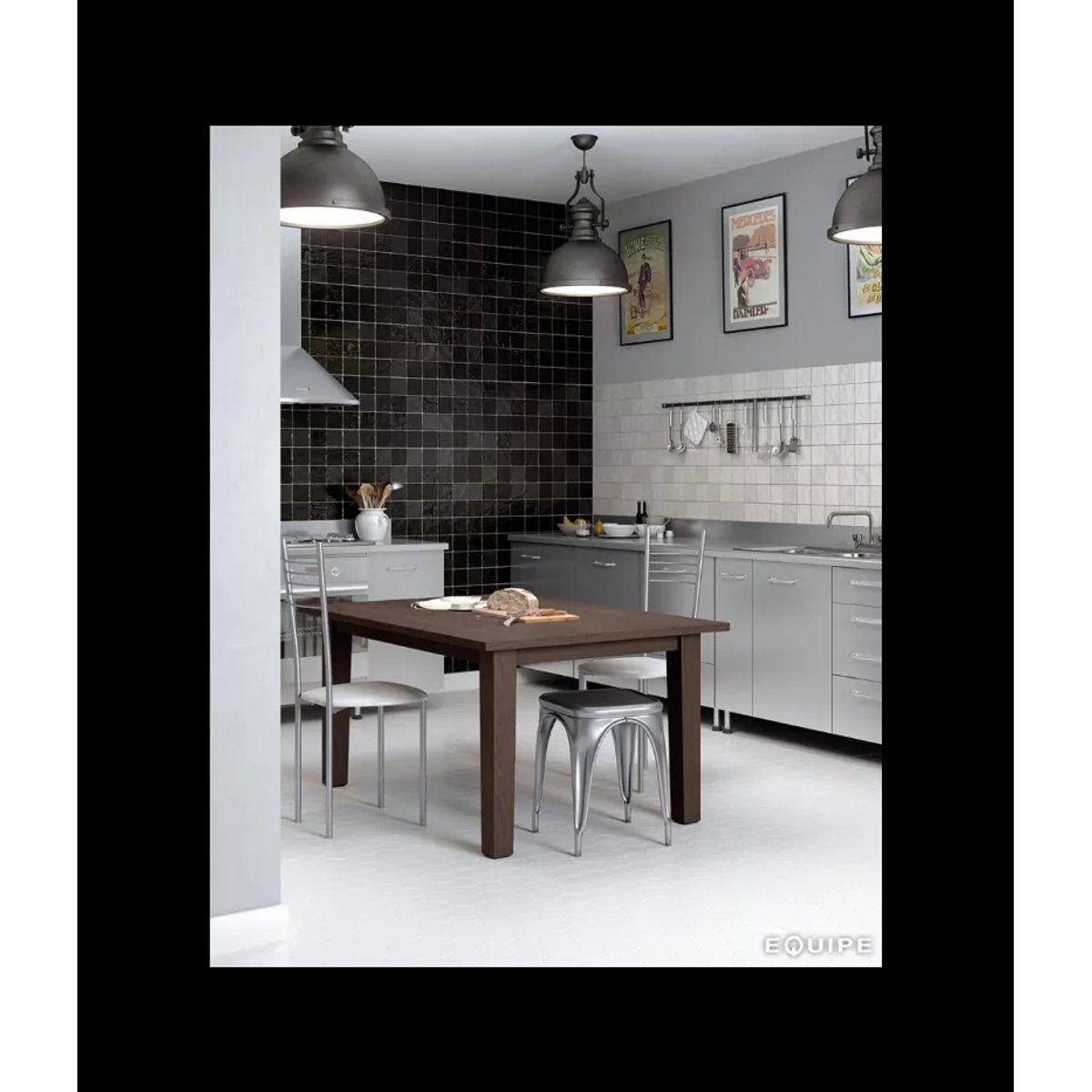 Faience Effet Zellige Noir MALLORCA Black