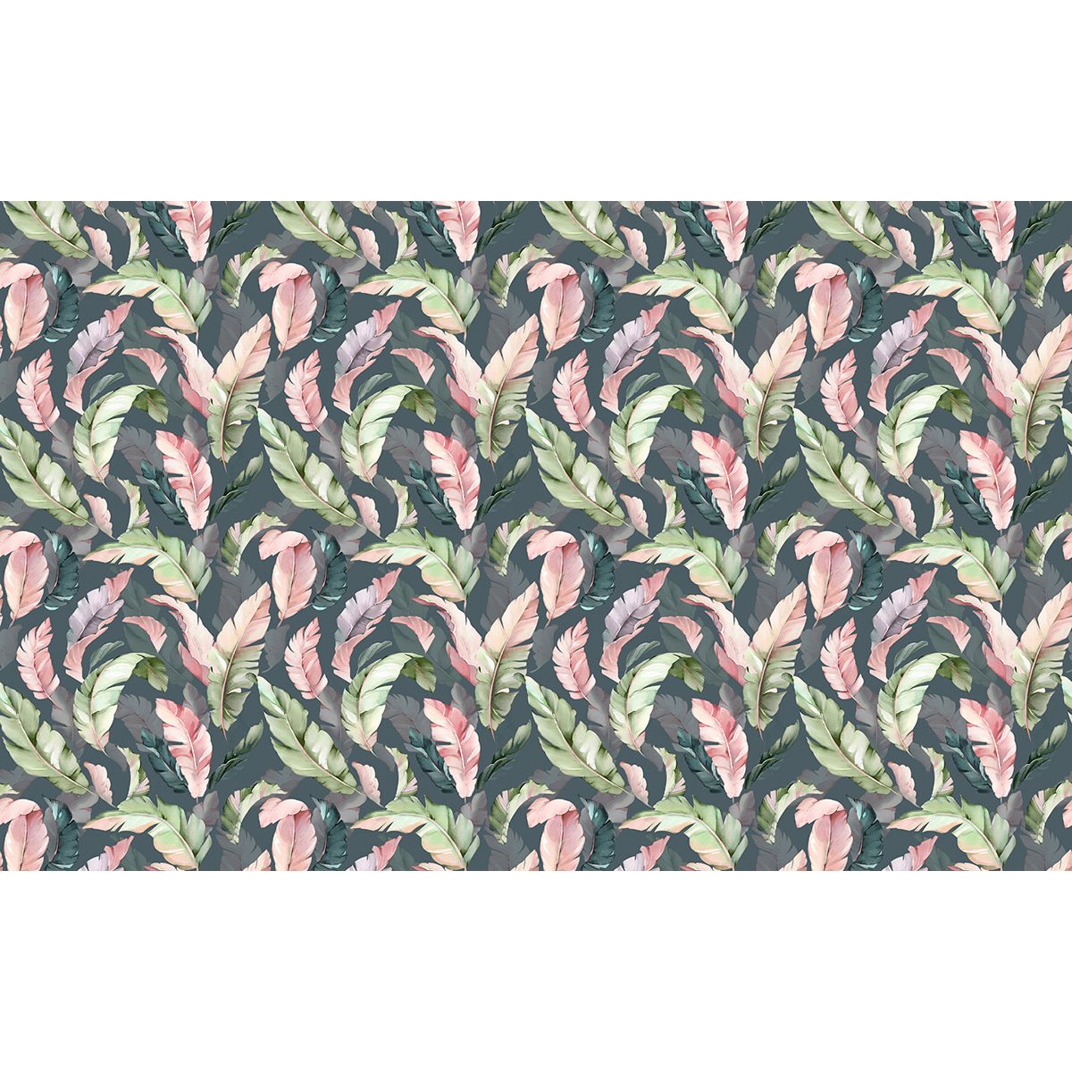 Papier peint panoramique - Motif Feuilles tropicales