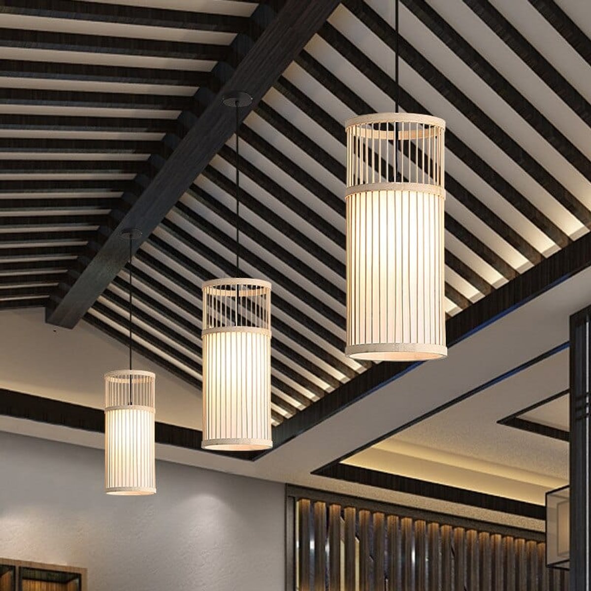 Suspension Bambou Design