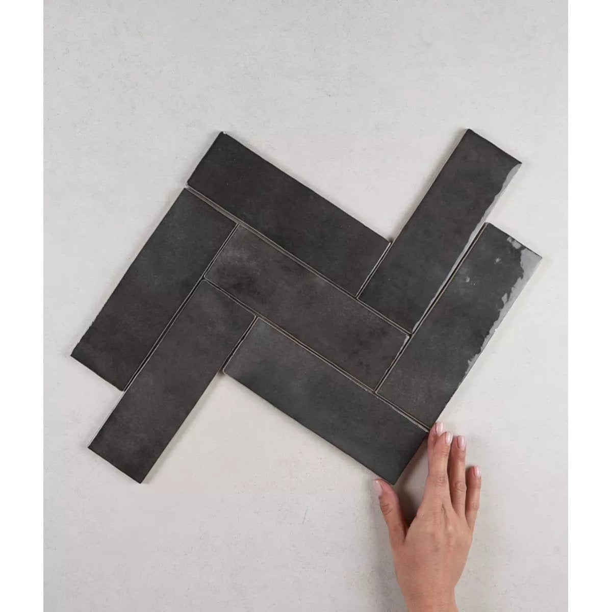 Carrelage Zellige Noir ARTISAN Graphite