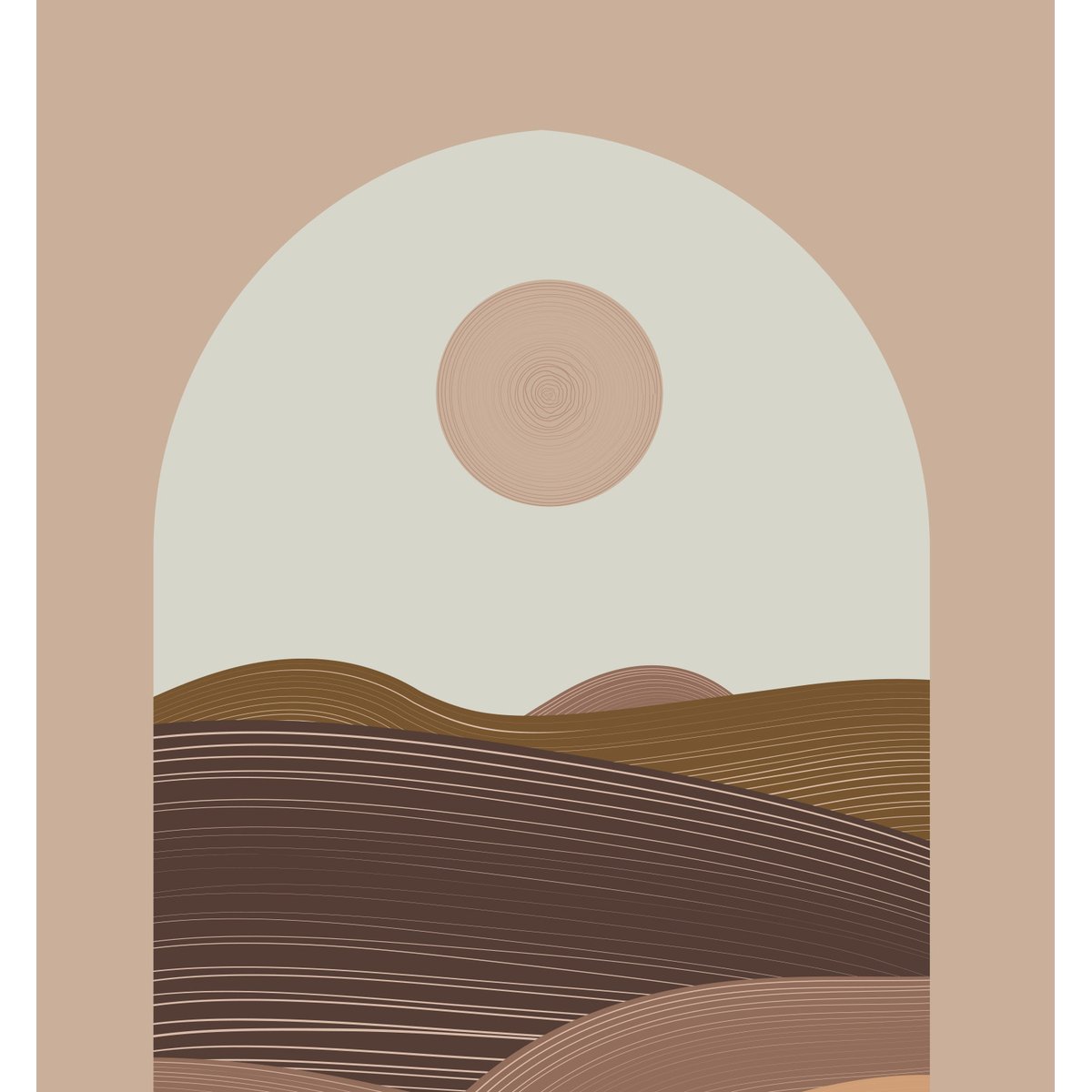 Papier peint panoramique - Paysage Boho
