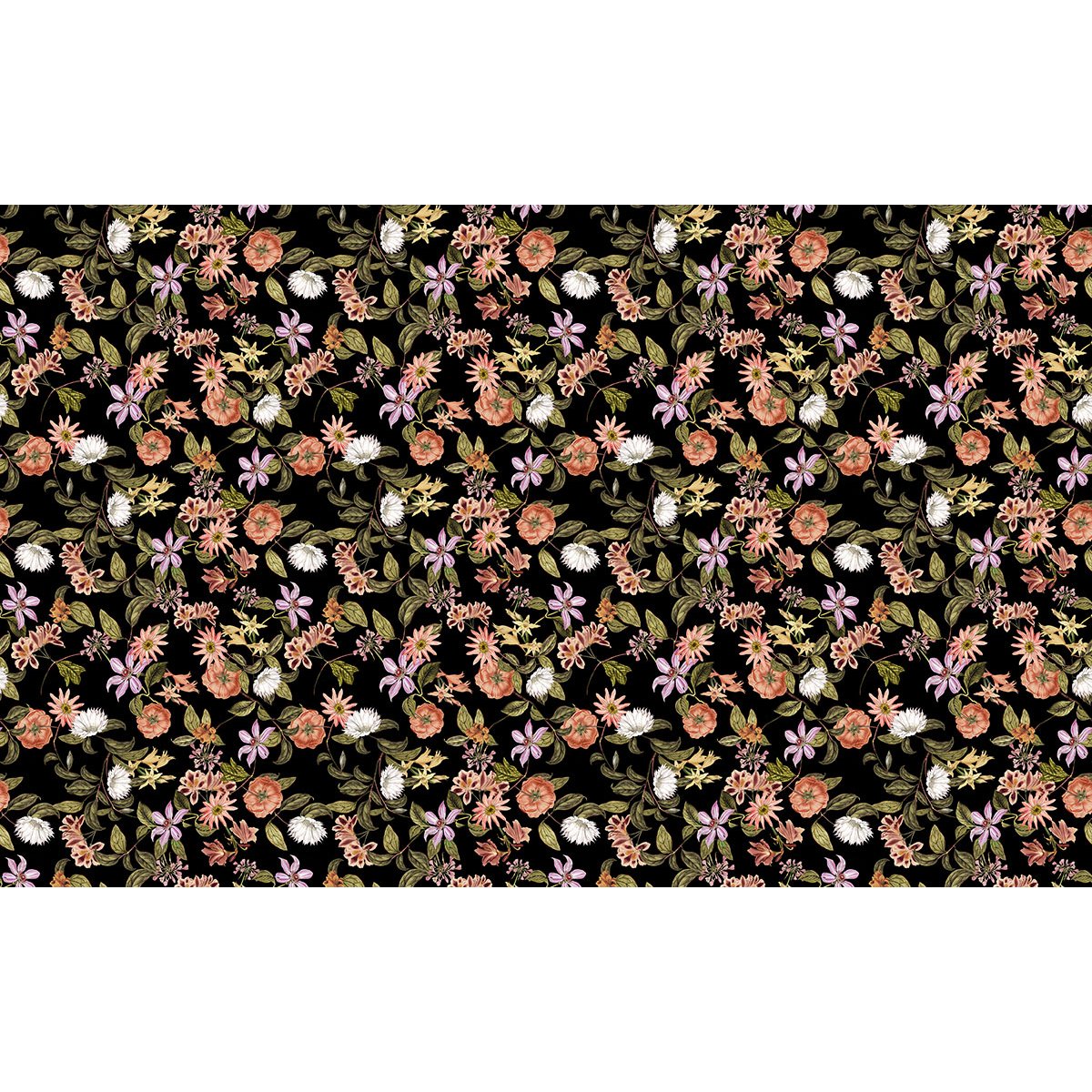 Papier peint panoramique - Motif Fleurs