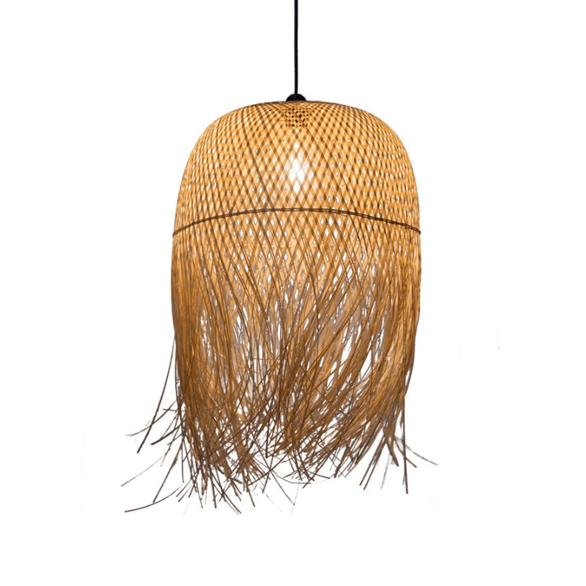 Suspension Luminaire Rotin Bambou