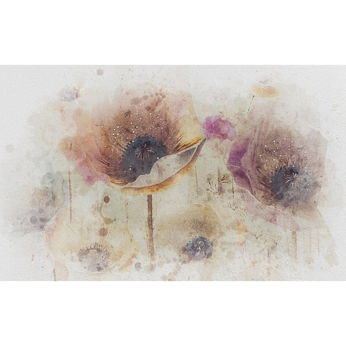 Papier peint panoramique - Fleurs