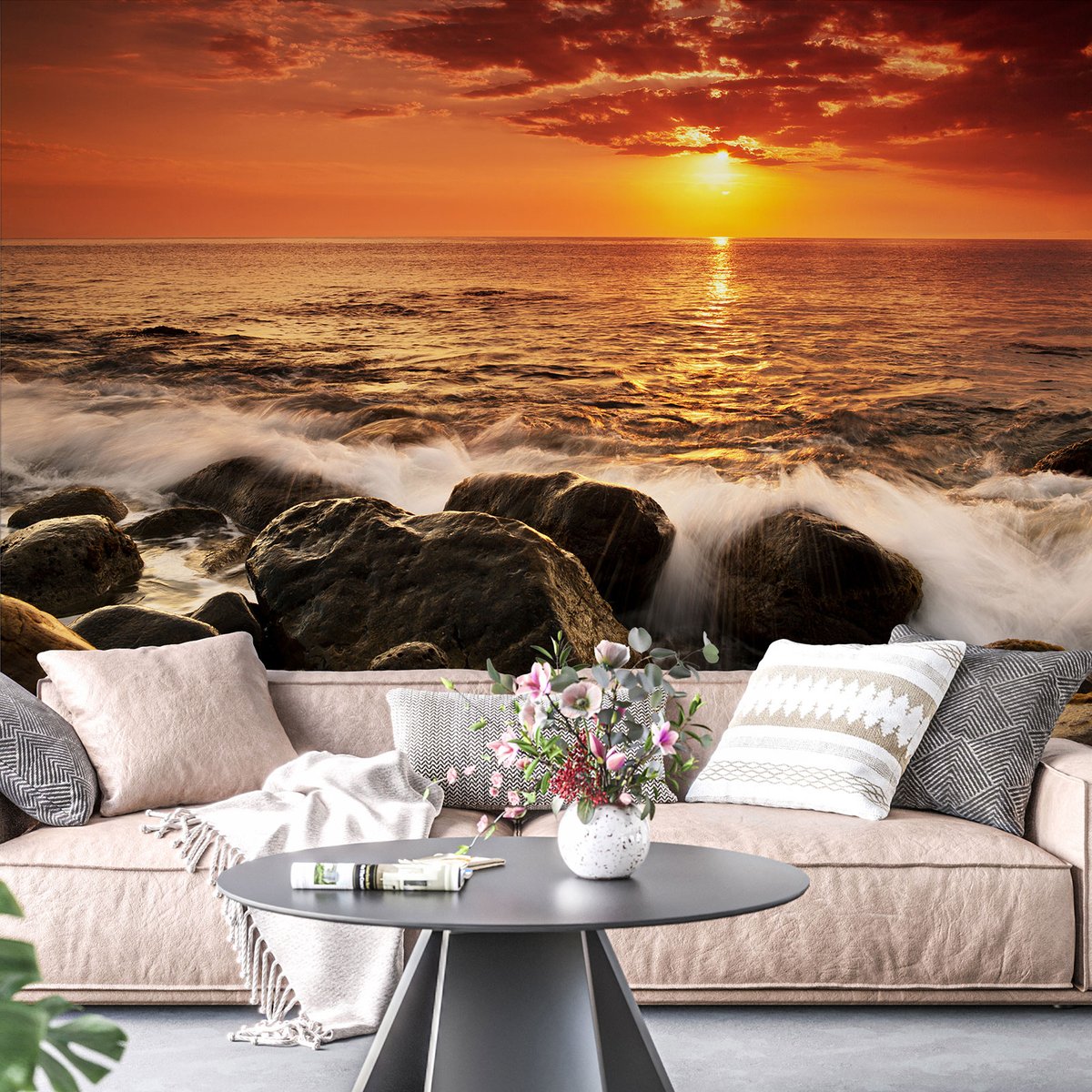 Papier peint panoramique - Couché de soleil
