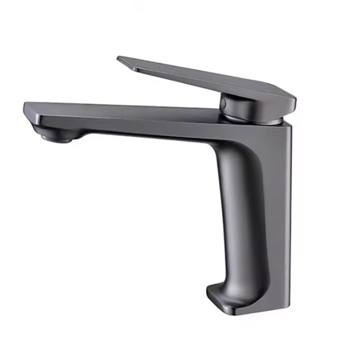 Mitigeur de salle de bain gris brossé