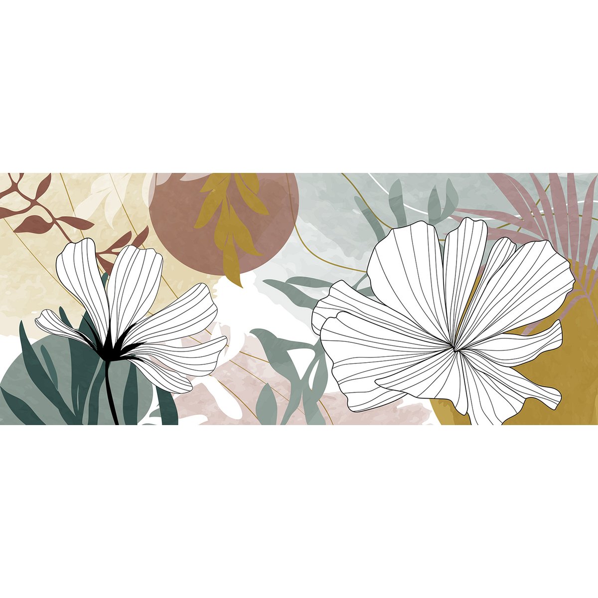 Papier peint panoramique - Fleurs